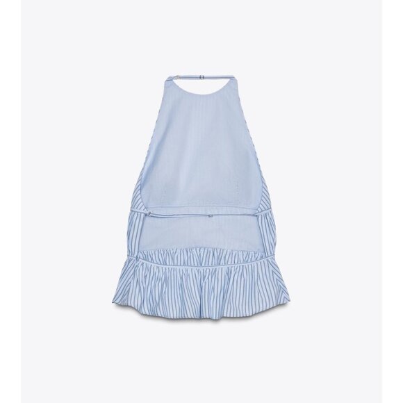 Zara Striped Poplin Halter Top 4764/135/400 - Picture 2 of 8